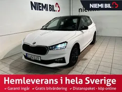 Vit Begagnad 2022 Skoda Fabia Comfort Halvkombi | 209 900 kr (Marknadspris)