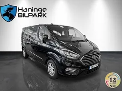 Svart Begagnad 2019 Ford Tourneo Custom Minibuss | 379 900 kr (Marknadspris)