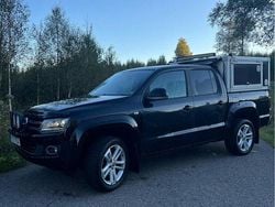 Svart Begagnad 2016 VW Amarok Highline Pickup | 269 000 kr