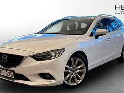 Vit (white) Begagnad 2013 Mazda 6 Optimum Kombi | 94 900 kr (Bra pris)