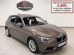 Brun Begagnad 2015 BMW 116 Halvkombi | 112 900 kr (Marknadspris)