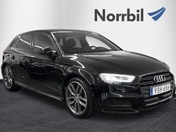 Svart Begagnad 2018 Audi A3 Sportback S-Line Halvkombi | 189 000 kr (Lite dyr)