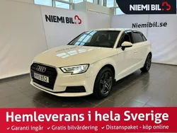 Vit Begagnad 2019 Audi A3 Sportback Proline Halvkombi | 179 900 kr (Marknadspris)