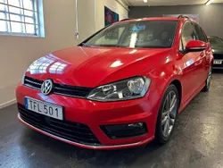 Röd Begagnad 2014 VW Golf VII R-line Kombi | 85 900 kr (Marknadspris)