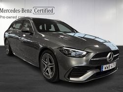 Grå (grey) Begagnad 2024 Mercedes C200 AMG line Kombi | 439 900 kr (Marknadspris)