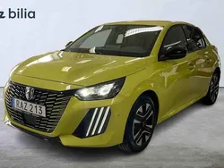 Gul Begagnad 2024 Peugeot 208 Halvkombi | 174 000 kr (Dyr)