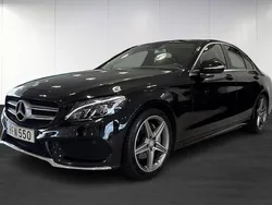 Svart (black) Begagnad 2014 Mercedes C220 AMG line Sedan | 209 900 kr (Marknadspris)