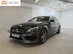 Mörkgrå Begagnad 2015 Mercedes C220 AMG line Kombi | 189 800 kr (Marknadspris)