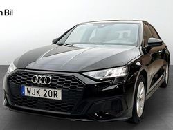 Svart Begagnad 2022 Audi A3 Sportback Proline Halvkombi | 249 000 kr (Marknadspris)