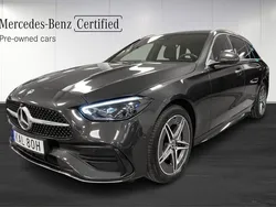 Grå Begagnad 2024 Mercedes C300e AMG Line Premium Kombi | 559 000 kr (Marknadspris)