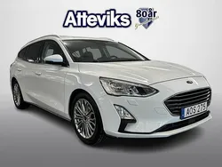 Vit Begagnad 2018 Ford Focus Titanium Kombi | 164 800 kr (Marknadspris)