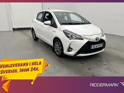 Vit Begagnad 2019 Toyota Yaris Hybrid Active Halvkombi | 157 800 kr (Marknadspris)