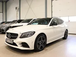 Vit Begagnad 2019 Mercedes C200 AMG line Kombi | 269 600 kr (Lite dyr)