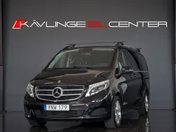 Svart Begagnad 2017 Mercedes V250 Avantgarde Minibuss | 379 000 kr (Superpris)