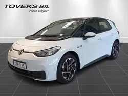 Vit (glacier white metallic bl) Begagnad 2023 VW ID.3 Pro Halvkombi | 259 900 kr (Bra pris)