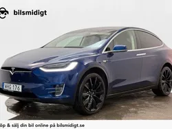 Blå Begagnad 2017 Tesla Model X SUV | 399 900 kr (Superpris)