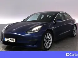 Blå Begagnad 2020 Tesla Model 3 Long Range Sedan | 287 900 kr (Bra pris)