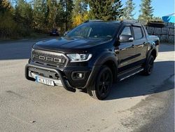 Svart Begagnad 2022 Ford Ranger Wildtrack Pickup | 404 000 kr (Marknadspris)