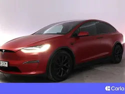 Röd Begagnad 2022 Tesla Model X Plaid SUV | 864 900 kr (Marknadspris)