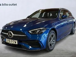 Blå Begagnad 2022 Mercedes C300e AMG line Kombi | 459 800 kr (Lite dyr)