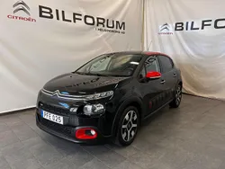 Svart Begagnad 2017 Citroën C3 Shine Halvkombi | 89 900 kr (Marknadspris)