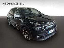 Svart Begagnad 2023 Citroën C3 PureTech Halvkombi | 194 900 kr (Marknadspris)