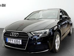 Svart Begagnad 2018 Audi A3 Sportback Proline Halvkombi | 184 000 kr (Marknadspris)
