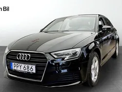 Svart Begagnad 2018 Audi A3 Sportback Proline Halvkombi | 184 000 kr (Marknadspris)