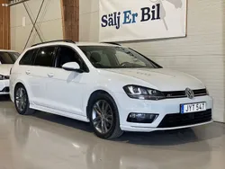 Vit Begagnad 2016 VW Golf VII R-line Kombi | 119 800 kr (Marknadspris)