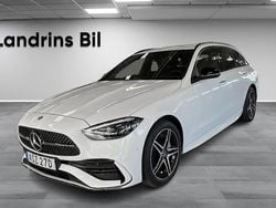 Vit Begagnad 2024 Mercedes C300e AMG line Kombi | 549 900 kr (Marknadspris)