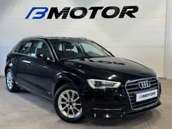 Svart Begagnad 2015 Audi A3 Sportback Attraction Halvkombi | 139 900 kr (Marknadspris)