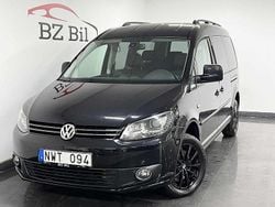 Svart Begagnad 2013 VW Caddy Maxi Life Life Minibuss | 149 900 kr (Bra pris)