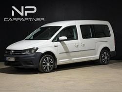 Vit Begagnad 2018 VW Caddy Maxi Life Life Minibuss | 119 900 kr (Bra pris)
