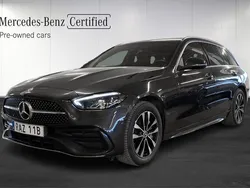 Grå Begagnad 2023 Mercedes C300e AMG Kombi | 529 000 kr (Lite dyr)