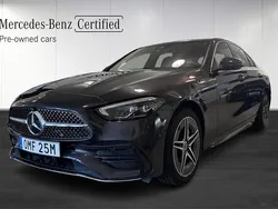Grå (grey) Begagnad 2024 Mercedes C300e AMG Sedan | 564 900 kr (Lite dyr)