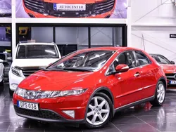 Röd Begagnad 2007 Honda Civic Sport Halvkombi | 79 900 kr (Marknadspris)