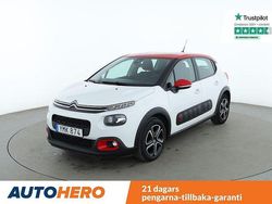 Vit Begagnad 2018 Citroën C3 PureTech Halvkombi | 129 000 kr (Marknadspris)
