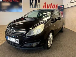 Svart Begagnad 2007 Opel Corsa Halvkombi | 29 900 kr (Bra pris)