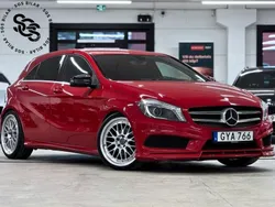 Röd Begagnad 2015 Mercedes A180 AMG line Halvkombi | 169 900 kr (Lite dyr)