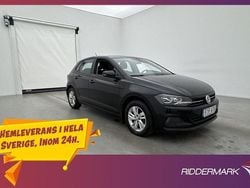 Svart Begagnad 2019 VW Polo Halvkombi | 123 400 kr (Marknadspris)