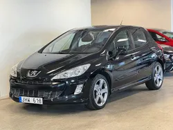 Svart Begagnad 2008 Peugeot 308 Halvkombi | 69 900 kr (Dyr)