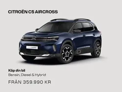 Ny 2024 Citroën C5 Aircross PureTech SUV | 359 900 kr (Marknadspris)