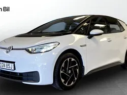 Vit (glacier white metallic bl) Begagnad 2022 VW ID.3 Pro Performance Halvkombi | 259 900 kr (Marknadspris)