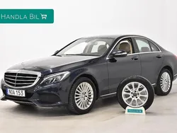 Mörkblå Begagnad 2014 Mercedes C180 Exclusive Sedan | 194 900 kr (Marknadspris)