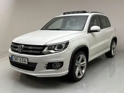 Vit Begagnad 2015 VW Tiguan R-line SUV | 117 900 kr (Bra pris)