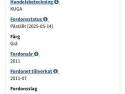 Grå Begagnad 2012 Ford Kuga Titanium SUV | 53 900 kr (Bra pris)