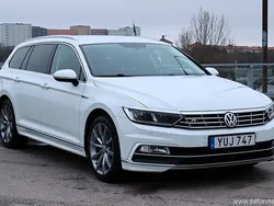 Vit samma som bilen Begagnad 2017 VW Passat R-line Kombi | 159 900 kr (Marknadspris)