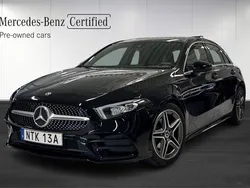Svart (black) Begagnad 2019 Mercedes A180 AMG line Halvkombi | 249 700 kr (Marknadspris)