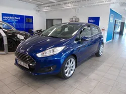 Blå (deep impact blue met) Begagnad 2014 Ford Fiesta Titanium Halvkombi | 89 400 kr (Marknadspris)