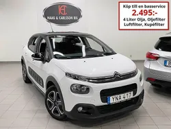 Vit Begagnad 2018 Citroën C3 Halvkombi | 109 000 kr (Marknadspris)